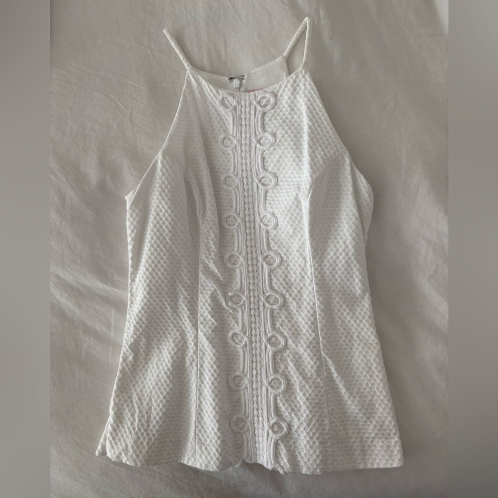 Lilly Pulitzer White Textured Top